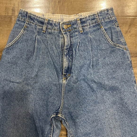 Vintage Lee High Waist 100% Cotton USA Made Jeans 12 - Picture 2 of 7